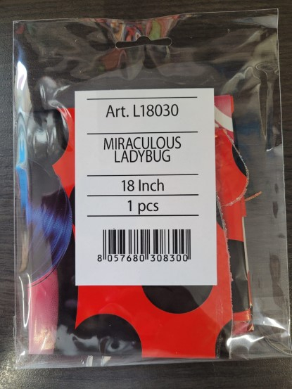 Balon folie rotund Miraculous / Buburuza 43 cm [3]