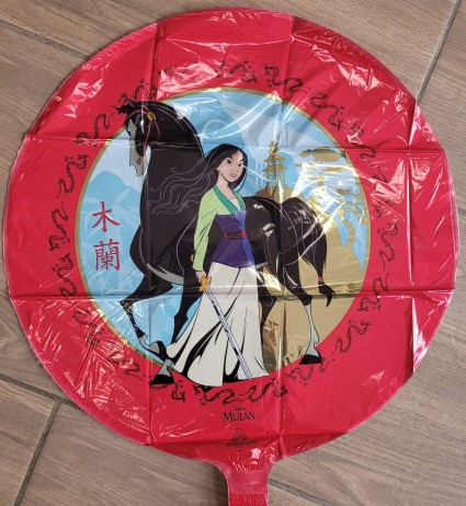 Balon folie rotund Mulan / Pocahontas 43 cm [2]