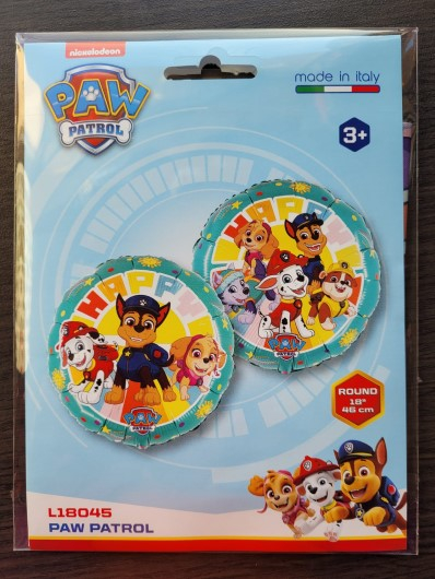 Balon folie rotund Paw Patrol Happy verde 46 cm [5]