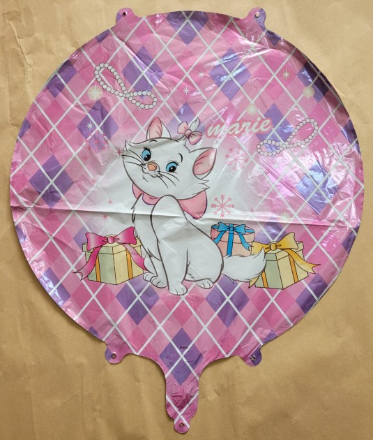 Balon folie rotund pisica Marie 45 cm [3]
