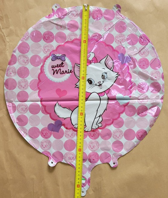 Balon folie rotund pisica Marie 45 cm [4]