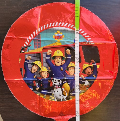 Balon folie rotund Pompierul Sam 43 cm [3]