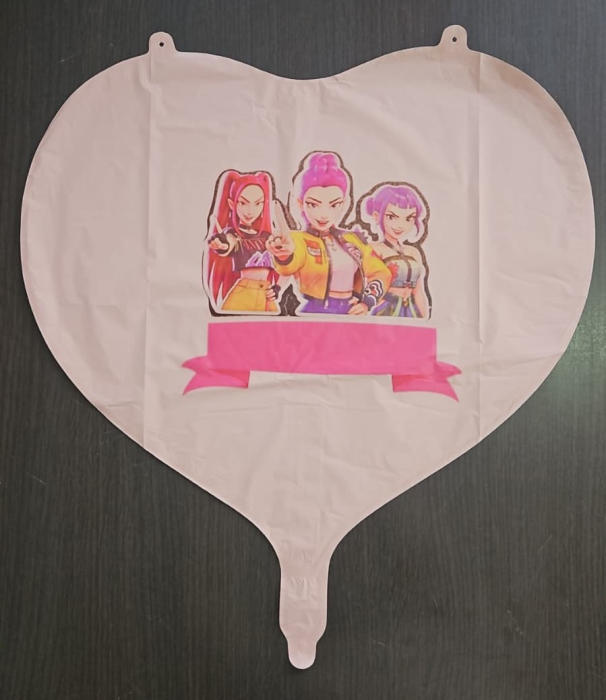 Balon folie rotund roz personalizabil K-pop 45 cm [3]