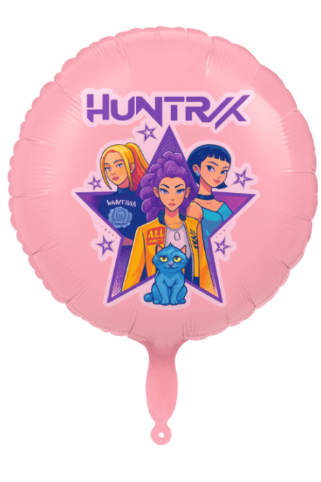 Balon folie rotund roz personalizabil K-pop 45 cm [1]