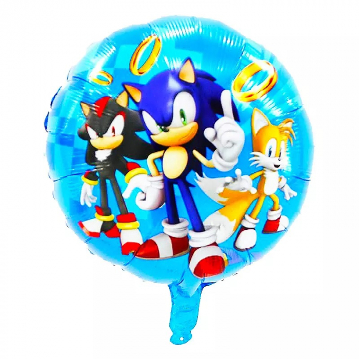 Balon folie rotund Sonic 45 cm