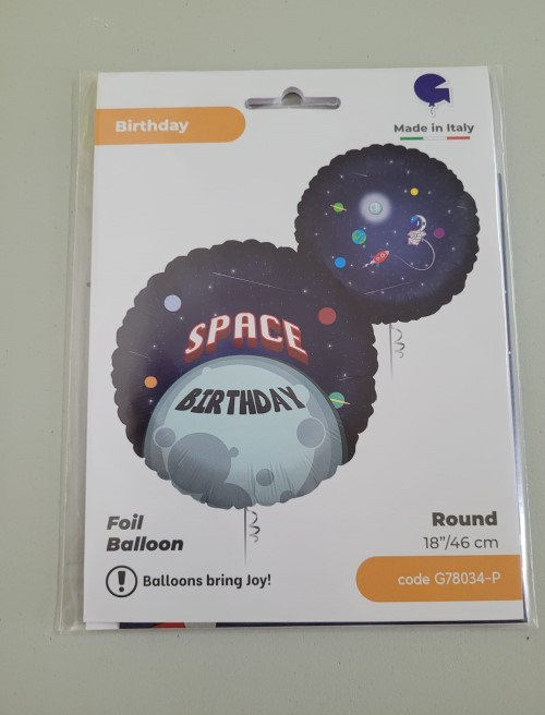 Balon folie rotund spatiu / astronaut 45 cm [5]