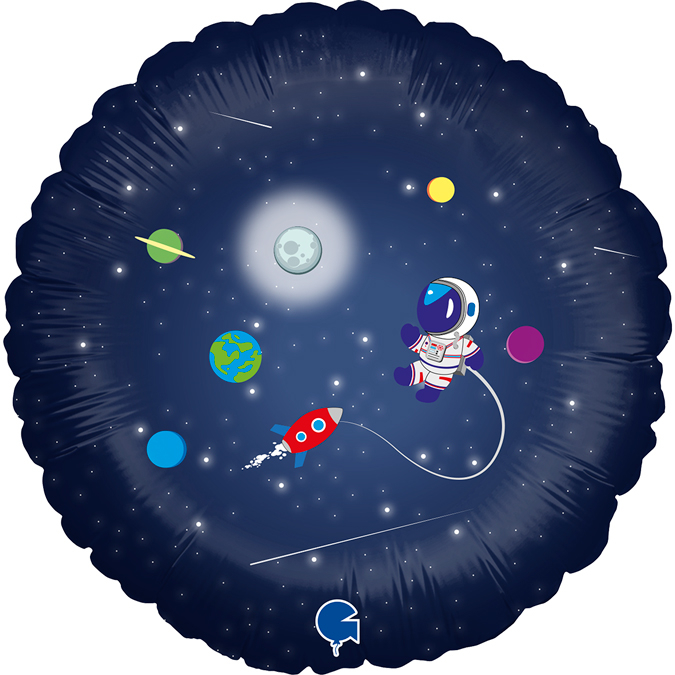 Balon folie rotund spatiu / astronaut 45 cm [2]
