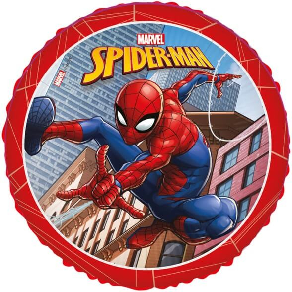 Balon folie rotund Spiderman cladiri 46 cm [1]
