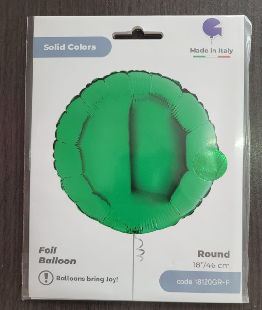Balon folie rotund verde 46 cm [5]