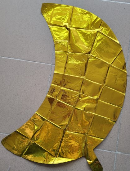 Balon folie semiluna aurie 48 x 70 cm [2]