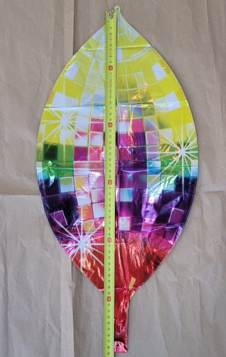 Balon folie sfera / orbz multicolor disco 55cm [2]