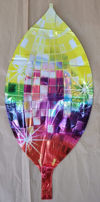 Balon folie sfera / orbz multicolor disco 55cm [3]