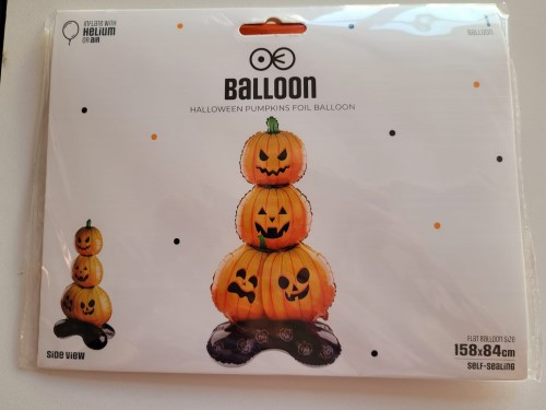Balon folie stand up Halloween Dovleac 158 x 84 cm [7]
