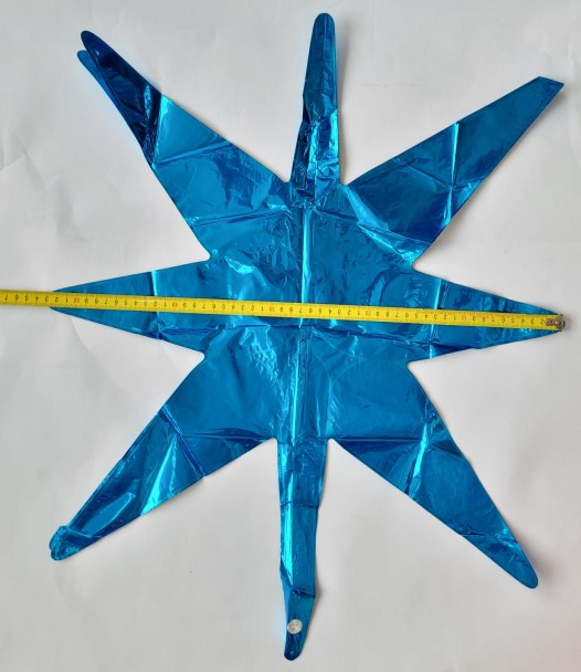 Balon folie Stea 3D Albastra 45 cm [3]