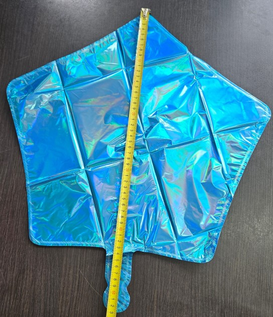 Balon folie stea albastra holograma 45 cm [4]