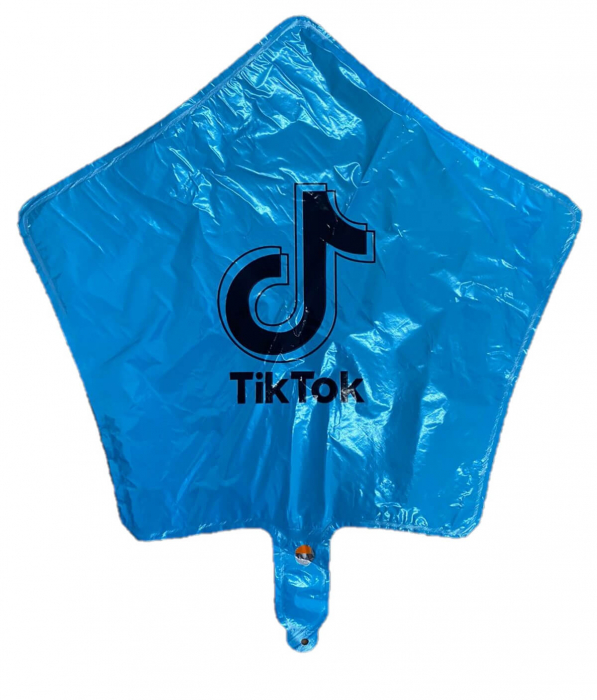 Balon folie stea albastra TikTok 43 cm [2]