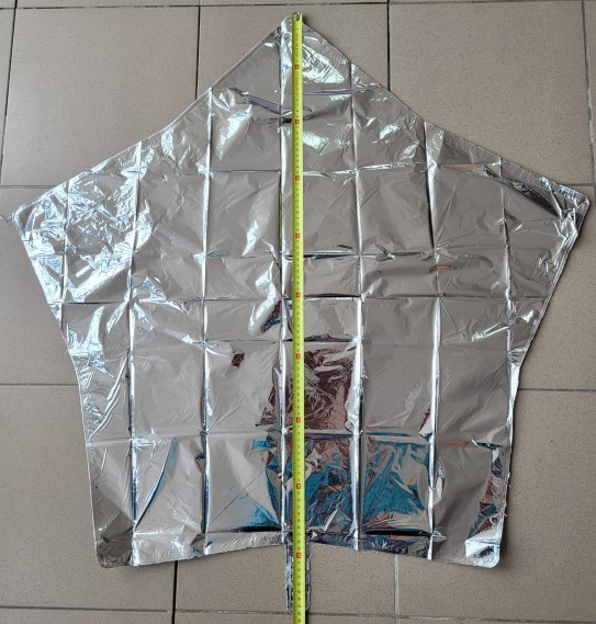 Balon folie stea argintie 91 cm [3]