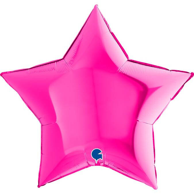 Balon folie stea roz magenta 46 cm [2]