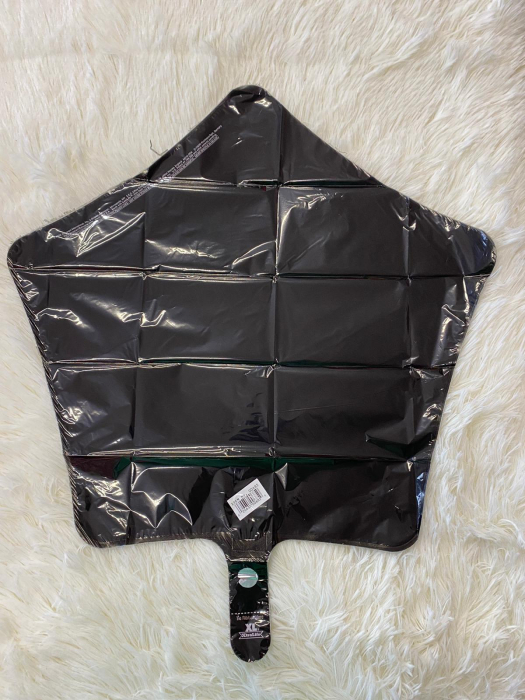 Balon folie stea neagra 43 cm [2]