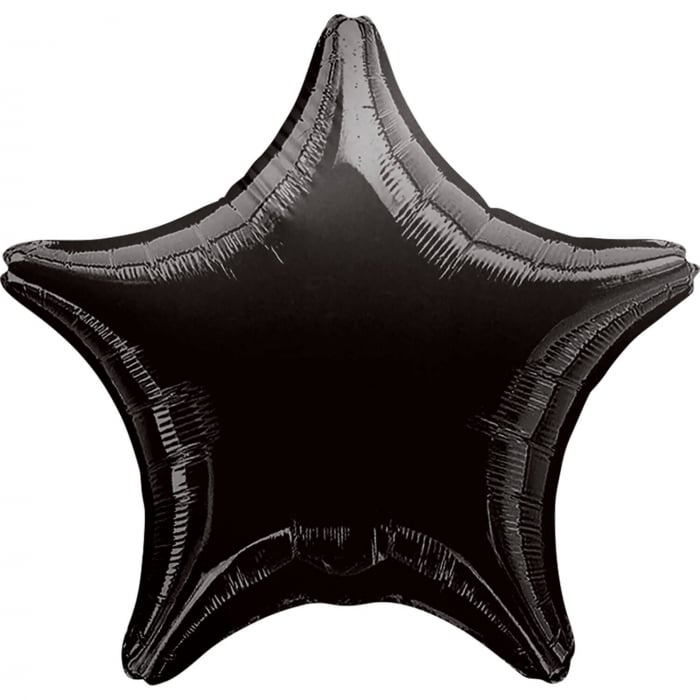 Balon folie stea neagra 43 cm