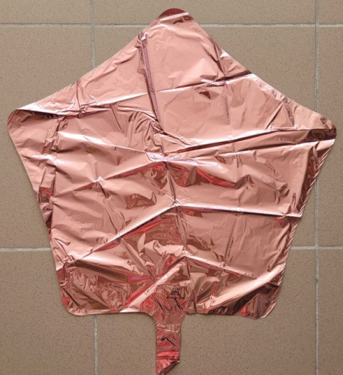 Balon folie stea rose gold deschis 43 cm [2]