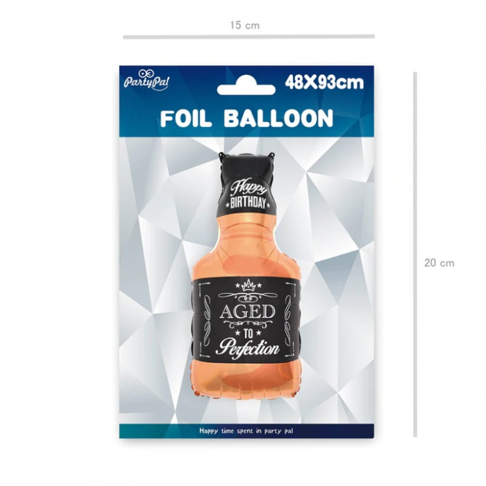 Balon Folie Sticla Aniversara Whisky 90 x 45cm [5]