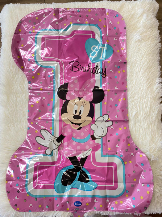 Balon folie SuperShape Prima aniversare "Minnie Mouse 1st Birthday" 48 x 71cm [2]