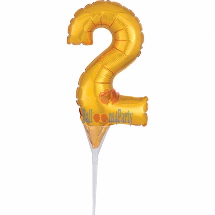 Balon folie tort cifra 2 15 cm [1]