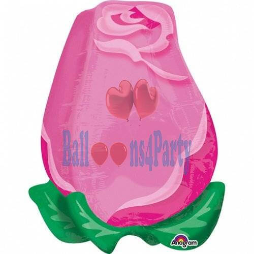 Balon folie Trandafir roz 43 x 55cm [1]