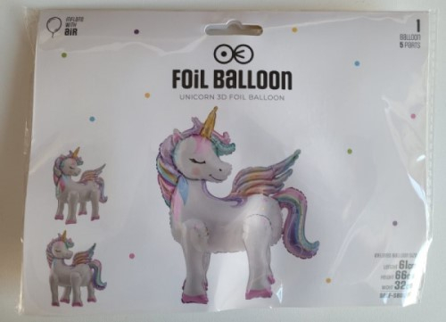 Balon folie Unicorn 3D 66 cm [10]