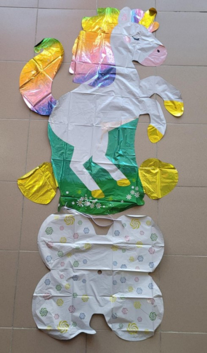 Balon folie unicorn multicolor stand 3D 70 x 110 cm [3]