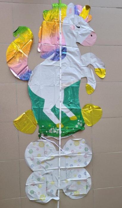Balon folie unicorn multicolor stand 3D 70 x 110 cm [2]