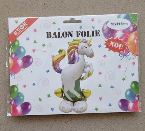 Balon folie unicorn multicolor stand 3D 70 x 110 cm [4]
