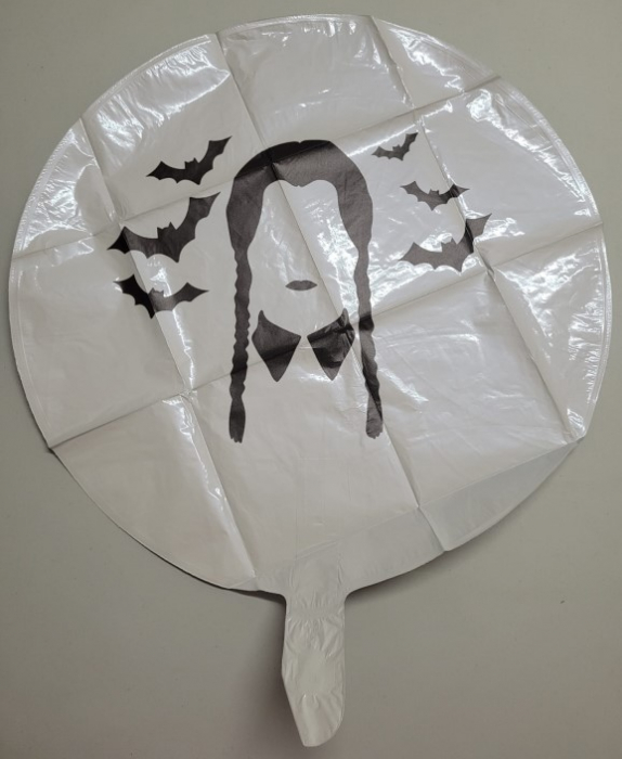 Balon folie Wednesday alb 45 cm [2]