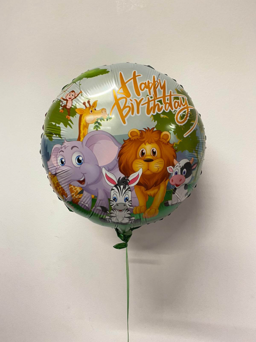 Balon folie Zoo Happy Birthday 43 cm