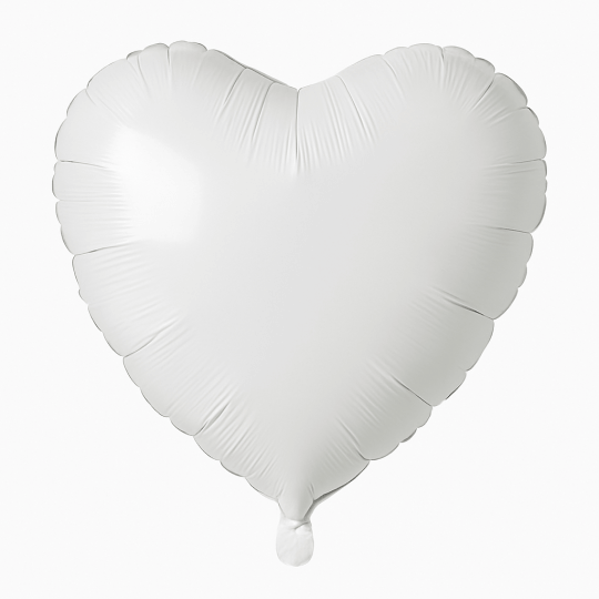 Balon inima alb personalizabil 45 cm [1]