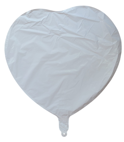 Balon inima alb personalizabil 45 cm [1]
