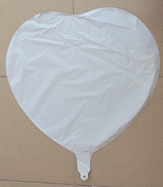 Balon inima alb personalizabil 45 cm [2]