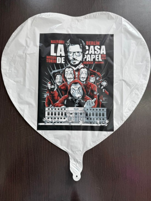 Balon inima alb personalizabil 45 cm [5]