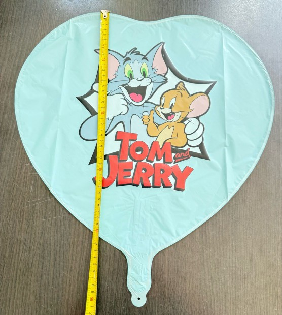 Balon inima albastra personalizabil Tom si Jerry 45 cm [3]