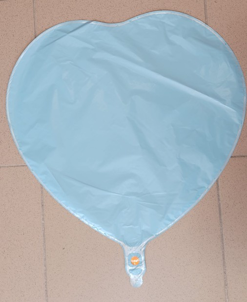 Balon inima albastru personalizabil 45 cm [2]