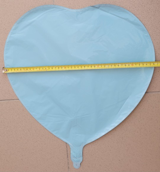 Balon inima albastru personalizabil 45 cm [3]