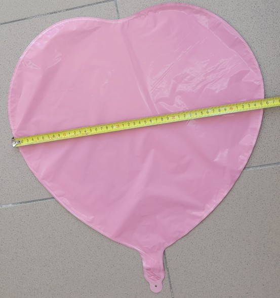 Balon inima roz personalizabil 45 cm [3]