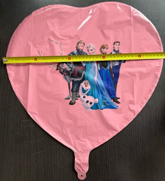 Balon inima roz personalizabil Frozen 45 cm [3]