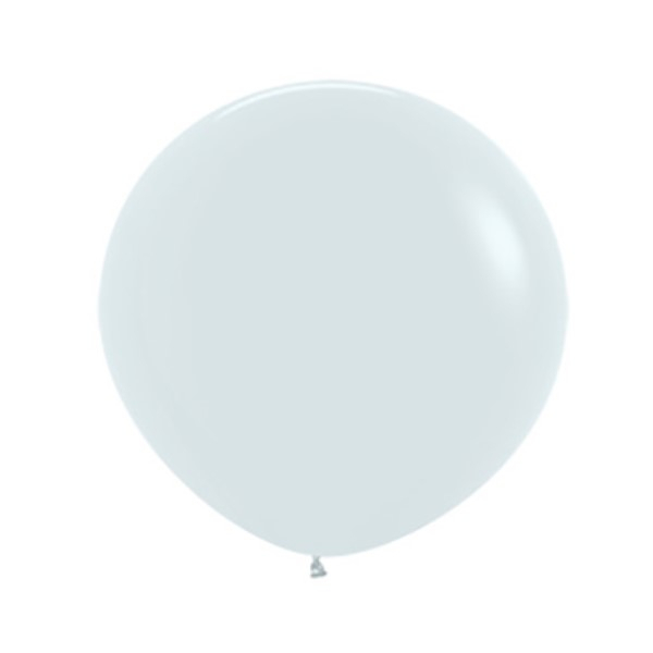 Balon latex jumbo alb 61cm [1]
