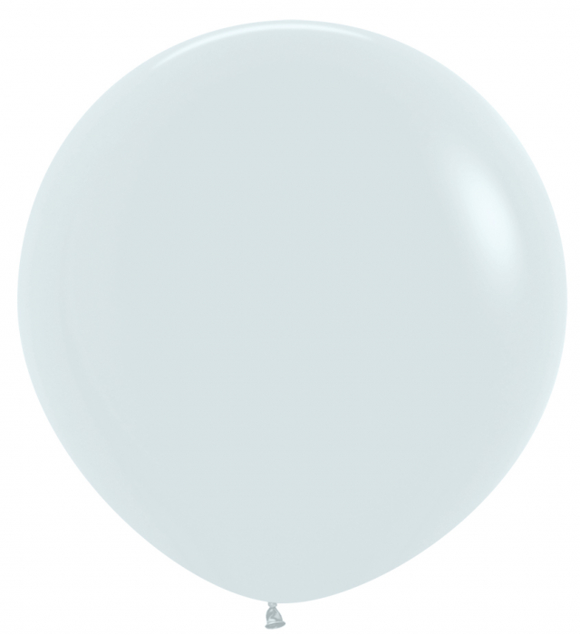 Balon latex jumbo alb 91cm [1]