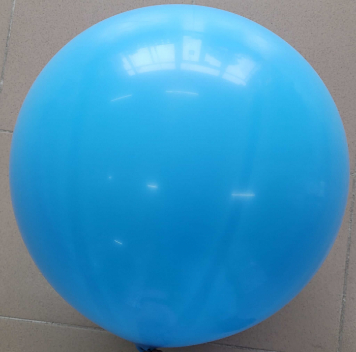 Balon latex jumbo albastru deschis 83 cm [2]