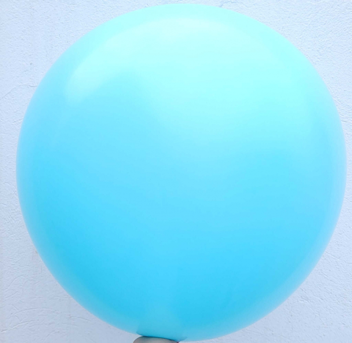 Balon latex jumbo albastru macaron premium 60 cm [2]