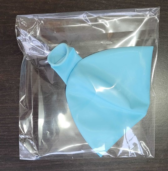 Balon latex jumbo albastru macaron premium 60 cm [4]