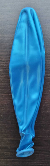 Balon latex jumbo albastru metalizat 83 cm [3]